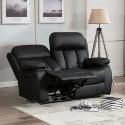 CHESTER HIGH BACK MANUAL BOND GRADE LEATHER RECLINER 3+2+1 SUITE SOFA ARMCHAIR SET BROWN 2 SEATER -Living Room Furniture Store 36869827 3