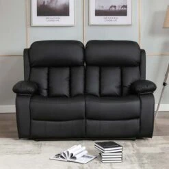 CHESTER HIGH BACK MANUAL BOND GRADE LEATHER RECLINER 3+2+1 SUITE SOFA ARMCHAIR SET BROWN 2 SEATER -Living Room Furniture Store 36869827 5