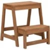 Foldable Step Stool Solid Firwood VidaXL