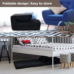 Folding Lazy Floor Sofa Chair Adjustable Gaming Couch Bed Lounger W/ Pillow -Living Room Furniture Store 37852937 5