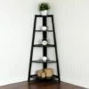 5 Tier Corner Shelf Stand Wood Bookcase Display Storage Home Furniture Black 2 5 Tier Corner Shelf Stand Wood Bookcase Display Storage Home Furniture Black -Living Room Furniture Store 37853759 1