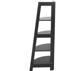 5 Tier Corner Shelf Stand Wood Bookcase Display Storage Home Furniture Black -Living Room Furniture Store 37853759 3