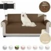 Sofa Cover Sofa Cover Waterproof Sofa Cover With Non-Slip Elastic Straps For Dogs Pets, Wear & Tear Protection (Brown, 3 Seater) SOEKAVIA 1 Sofa Cover Sofa Cover Waterproof Sofa Cover With Non-Slip Elastic Straps For Dogs Pets, Wear & Tear Protection (Brown, 3 Seater) SOEKAVIA -Living Room Furniture Store 38445733 1