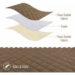 Sofa Cover Sofa Cover Waterproof Sofa Cover With Non-Slip Elastic Straps For Dogs Pets, Wear & Tear Protection (Brown, 3 Seater) SOEKAVIA 10 Sofa Cover Sofa Cover Waterproof Sofa Cover With Non-Slip Elastic Straps For Dogs Pets, Wear & Tear Protection (Brown, 3 Seater) SOEKAVIA -Living Room Furniture Store 38445733 4