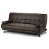 Montana Brown Faux Leather Sofa Bed