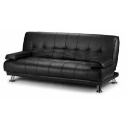 Montana Black Faux Leather Sofa Bed