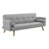 Sarnia Light Grey Fabric Sofa Bed - V2