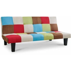 Atlanta Rainbow Three-Seater Fabric Sofabed