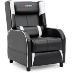 GTFORCE RANGER X FAUX LEATHER GAMING SEAT RECLINER ARMCHAIR SOFA RECLINING CINEMA CHAIR WHITE