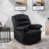 Loxley Leather Recliner Armchair Sofa Home Lounge Chair Reclining Gaming (Black) 2 Loxley Leather Recliner Armchair Sofa Home Lounge Chair Reclining Gaming (Black) -Living Room Furniture Store 39162307 1