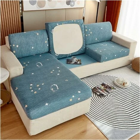 Sofa Cushion Cover Stretch Printed Polyester Slipcover For Living Room Funiture Protector Seat Cushion Elastic (Color : 10, Specification : Normal Size4(XL)-1pc) SOEKAVIA 3 Sofa Cushion Cover Stretch Printed Polyester Slipcover For Living Room Funiture Protector Seat Cushion Elastic (Color : 10, Specification : Normal Size4(XL)-1pc) SOEKAVIA