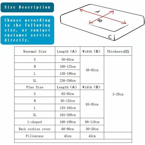 Sofa Cushion Cover Stretch Printed Polyester Slipcover For Living Room Funiture Protector Seat Cushion Elastic (Color : 10, Specification : Normal Size4(XL)-1pc) SOEKAVIA 4 Sofa Cushion Cover Stretch Printed Polyester Slipcover For Living Room Funiture Protector Seat Cushion Elastic (Color : 10, Specification : Normal Size4(XL)-1pc) SOEKAVIA - Image 2