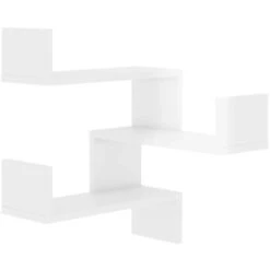 Wall Corner Shelf High Gloss White 40x40x50 Cm Engineered Wood VidaXL