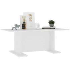 Coffee Table White 103.5x60x40 Cm Engineered Wood VidaXL -Living Room Furniture Store 42439378 4