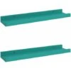 Wall Shelves 2 Pcs Blue 40x9x3 Cm VidaXL -Living Room Furniture Store 43224702 1