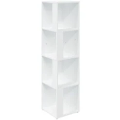 Corner Cabinet White 33x33x132 Cm Engineered Wood VidaXL