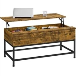Yaheetech Split Lift-top Coffee Table, Rustic Brown