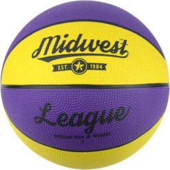 Midwest League Basketball Yellow/Purple 3