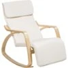 Modern Lounge Rocking Chair Beige Fabric Birch Wood Legs Weston -Living Room Furniture Store 4660921 1 1