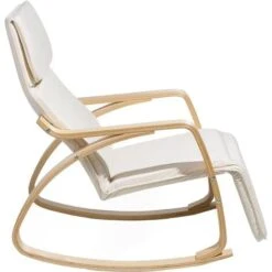 Modern Lounge Rocking Chair Beige Fabric Birch Wood Legs Weston 11 Modern Lounge Rocking Chair Beige Fabric Birch Wood Legs Weston -Living Room Furniture Store 4660921 5 1