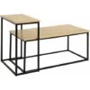 SoBuy Set Of 2 Industrial Style Side Tables End Tables Nesting Tables Coffee Table, FBT108-N -Living Room Furniture Store 47346048 1