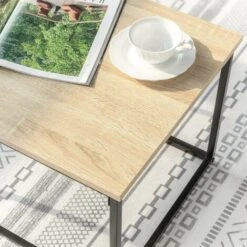 SoBuy Set Of 2 Industrial Style Side Tables End Tables Nesting Tables Coffee Table, FBT108-N -Living Room Furniture Store 47346048 5