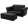 2 PCS Kids Sofa Set 2 Seat Children Couch Upholstered Armchair Lounge W/ Ottoman -Living Room Furniture Store 48833357 1