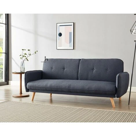Belmont Charcoal Fabric Sofabed 3 Belmont Charcoal Fabric Sofabed