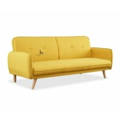 Belmont Mustard Fabric Sofa Bed -Living Room Furniture Store 49934536 3