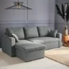 3-seater Modular Light Grey Corner Sofa Bed With Storage Box - IDA - 3 Seats, Reversible Corner, Storage Box 2 3-seater Modular Light Grey Corner Sofa Bed With Storage Box - IDA - 3 Seats, Reversible Corner, Storage Box -Living Room Furniture Store 50050134 1
