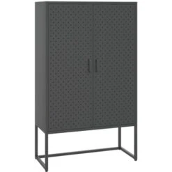 Highboard Anthracite 80x35x135 Cm Steel VidaXL