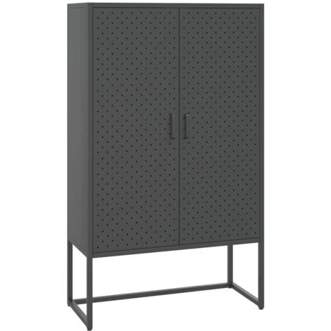 Highboard Anthracite 80x35x135 Cm Steel VidaXL 3 Highboard Anthracite 80x35x135 Cm Steel VidaXL