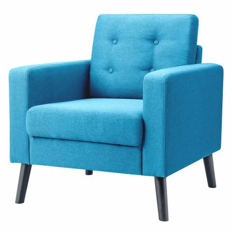 Modern Upholstered Accent Sofa Chair Button Tufted Armchair 3 Modern Upholstered Accent Sofa Chair Button Tufted Armchair