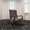 Chesterfield York Slipper Rocking Chair Old English Smoke Leather -Living Room Furniture Store 51588264 1