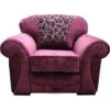 Oasis Armchair Sofa Fabric Sofa Carlton Aubergine -Living Room Furniture Store 51591207 1