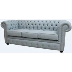 DesignerSofas4U Buy Sky Blue Linen Chesterfield Large Sofa Settee 7 DesignerSofas4U Buy Sky Blue Linen Chesterfield Large Sofa Settee -Living Room Furniture Store 51596318 3