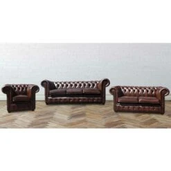 Buy 3+2+1 Leather Furniture Suite Livingroom SofasChesterfield FurnitureDesignerSofas4U