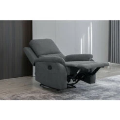 Slate Grey Fabric Recliner Armchair Single Sofa Lounge Chair 9 Slate Grey Fabric Recliner Armchair Single Sofa Lounge Chair -Living Room Furniture Store 51771861 3