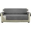 Sofa Covers Reversible Quilted Furniture Protector Cover, Sofa Covers For 3 Seater Couch With 2" Elastic Strap, Couch Cover 3 Seater Machine Washable (Grey) 2 Sofa Covers Reversible Quilted Furniture Protector Cover, Sofa Covers For 3 Seater Couch With 2" Elastic Strap, Couch Cover 3 Seater Machine Washable (Grey) -Living Room Furniture Store 51802569 1