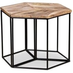 Topdeal Coffee Table Solid Mango Wood 48x48x40 Cm VDFF10213UK 11 Topdeal Coffee Table Solid Mango Wood 48x48x40 Cm VDFF10213UK -Living Room Furniture Store 51880140 5