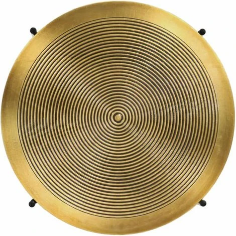 Topdeal Table Set 2 Pieces Brass-covered MDF VDFF12219UK 5 Topdeal Table Set 2 Pieces Brass-covered MDF VDFF12219UK - Image 3