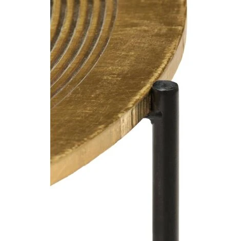 Topdeal Table Set 2 Pieces Brass-covered MDF VDFF12219UK 7 Topdeal Table Set 2 Pieces Brass-covered MDF VDFF12219UK - Image 5