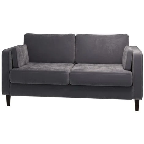 3 Seater Cushion Back Grey Sofa 5 3 Seater Cushion Back Grey Sofa - Image 3