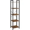 Songmics VASAGLE 5-Tier Storage Rack, Bookshelf With Steel Frame, For Living Room, Office, Study, Hallway, Industrial Style, Rustic Brown And Black LLS100B01 1 Songmics VASAGLE 5-Tier Storage Rack, Bookshelf With Steel Frame, For Living Room, Office, Study, Hallway, Industrial Style, Rustic Brown And Black LLS100B01 -Living Room Furniture Store 54156314 1