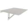 HIDEAWAY - Wooden Fold Down Drop-leaf Wall Mounted Craft / Kitchen Table - White -Living Room Furniture Store 5435351 1
