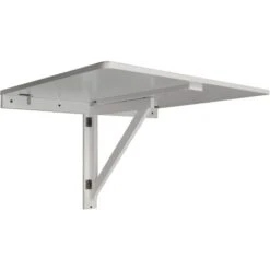 HIDEAWAY - Wooden Fold Down Drop-leaf Wall Mounted Craft / Kitchen Table - White -Living Room Furniture Store 5435351 4