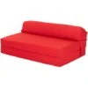 Loft 25 Water Resistant Fold Out Double Z Bed Sofa - Red, Red 2 Loft 25 Water Resistant Fold Out Double Z Bed Sofa - Red, Red -Living Room Furniture Store 54386211 1