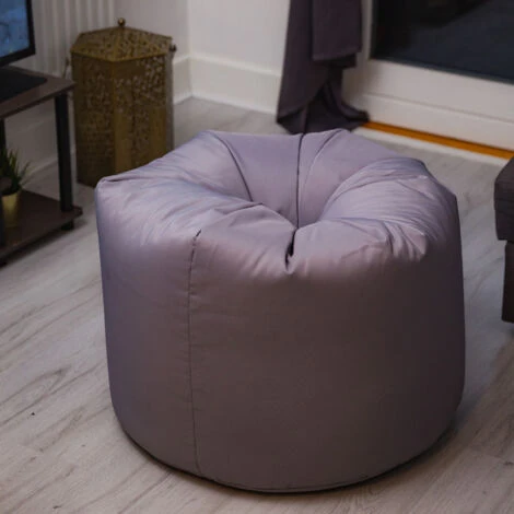 Ready Steady Bed Garden Beanbag Chair Outdoor Indoor Water Resistant Bean Bag Lounger Gaming Seat, Silver 6 Ready Steady Bed Garden Beanbag Chair Outdoor Indoor Water Resistant Bean Bag Lounger Gaming Seat, Silver - Image 4