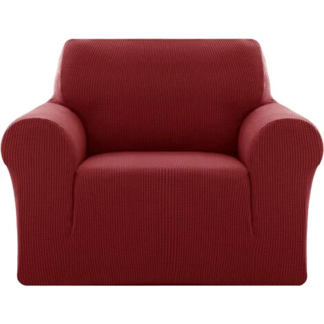 Deconovo Jacquard Sofa Covers Full Coverage Polyester Spandex Fabric Stretch Furniture Protector Sofa Slipcovers 1 Seater Burgundy 3 Deconovo Jacquard Sofa Covers Full Coverage Polyester Spandex Fabric Stretch Furniture Protector Sofa Slipcovers 1 Seater Burgundy