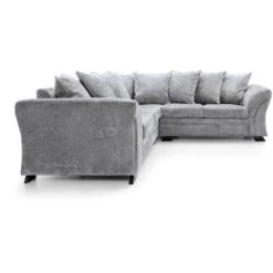 FARROW CRUSHED CHENILLE CORNER SOFA-Light Grey - Color Light Grey 10 FARROW CRUSHED CHENILLE CORNER SOFA-Light Grey - Color Light Grey -Living Room Furniture Store 55291681 4